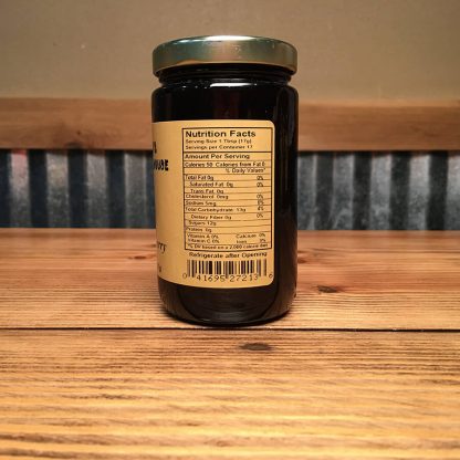 Seedless black raspberry preserves label