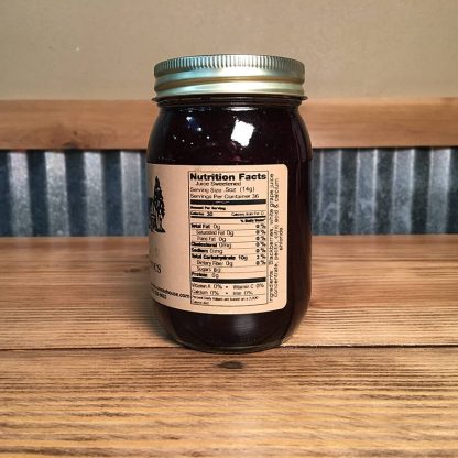 Juice Sweetened Blackberry Preserves label