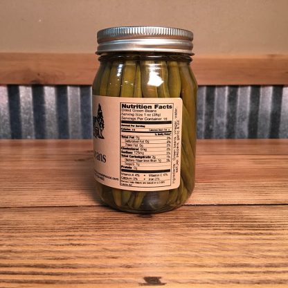 Dilled Green Beans label