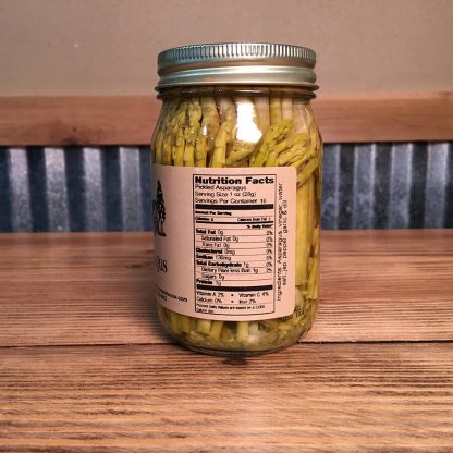 Pickled Asparagus label