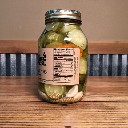 Habanero Chunk Pickles label