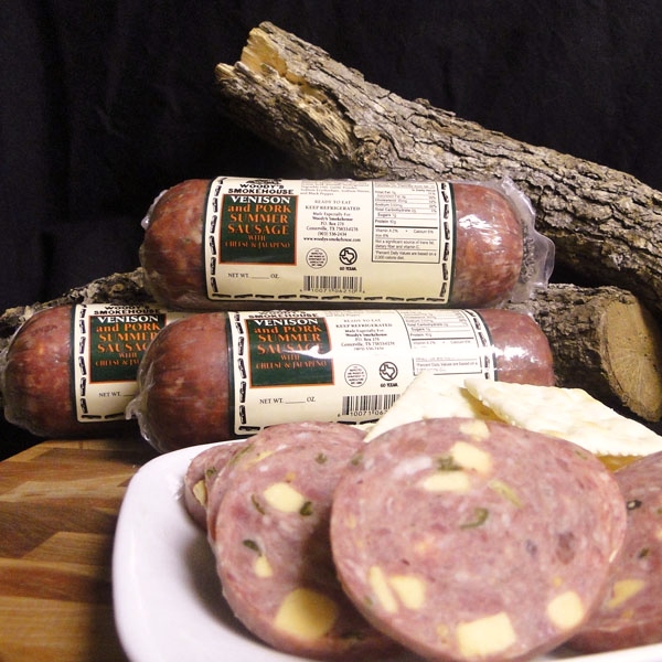 Venison Summer Sausage with Jalapeno and Cheese